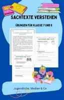 Vorschau - Arbeitsblätter - Sachtexte verstehen - Übungen für Klasse 7 und 8 - Deckblatt