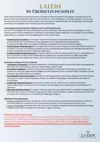 Vorschau - Arbeitsblätter - KI- Übersetzungshilfe Latein (augmentatives Werkzeug) - Seite 2