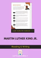 Vorschau - Unterrichtsreihen - Martin Luther King Jr.: Reading and Writing (English) - Deckblatt