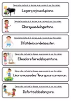 Aperçu - Feuilles d'exercices - Séparer les mots des phrases - Page de couverture