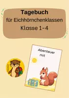 Vorschau - Bildkarten - Tagebuch Eichhörnchenklassen Klasse 1-4 - Deckblatt