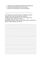 Vorschau - Arbeitsblätter - 3fach differenzierte Geschichte Frühling weiterschreiben - Deckblatt