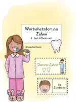 Vorschau - Spiele - Wortschatzdomino Zähne (2-fach differenziert) - Deckblatt
