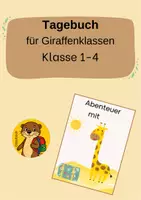 Vorschau - Bildkarten - Tagebuch Giraffenklassen Klasse 1-4 - Deckblatt