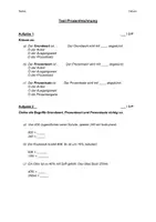 Vorschau - Test - Test Prozentrechnung - Deckblatt