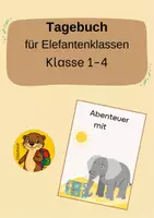 Vorschau - Bildkarten - Tagebuch Elefantenklasse Klasse 1-4 - Deckblatt