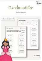Vorschau - Arbeitsblätter - Märchen Werkstatt - Märchenwörter Wortschatzarbeit - Deckblatt
