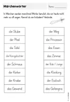 Vorschau - Arbeitsblätter - Märchen Werkstatt - Märchenwörter Wortschatzarbeit - Seite 2