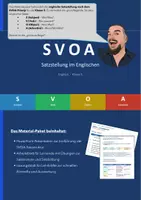 Vorschau - Stundenentwürfe - SVOA verstehen – Die englische Satzstellung einfach erklärt - Deckblatt