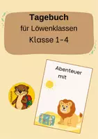 Vorschau - Bildkarten - Tagebuch Löwenklasse Klasse 1-4 - Deckblatt