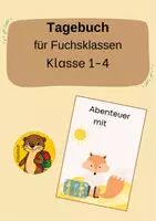 Vorschau - Bildkarten - Tagebuch Fuchsklasse Klasse 1-4 - Deckblatt