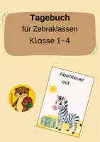 Vorschau - Bildkarten - Tagebuch Zebraklasse - Deckblatt