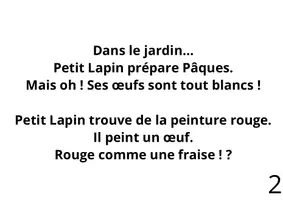 Aperçu - Cartes / Images - Le lapin de Pâques et les œufs magiques colorés - Page 1