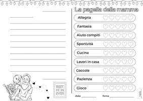 anteprima - Altro tipo di materiale - Pacchetto - pagella della mamma e del papà - Pagina 3