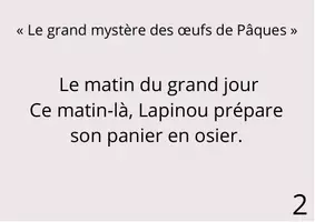 Aperçu - Cartes / Images - Le grand mystère des œufs de Pâques (Kamishibaï) - Page 1