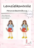 Vorschau - Test - Personenbeschreibung Lernzielkontrolle/ Arbeit Klasse 3/4 - Deckblatt