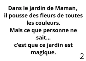 Aperçu - Cartes / Images - Le jardin secret de Maman (Fête des mères) (Kamishibaï) - Page 1
