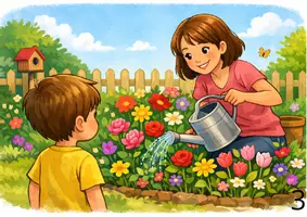 Aperçu - Cartes / Images - Le jardin secret de Maman (Fête des mères) (Kamishibaï) - Page 2