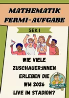Vorschau - Aufgabenkarten - Fußball-Weltmeisterschaft 2026 / WM Fermi-Aufgabe / Mathe Sek I - Deckblatt