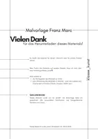 Vorschau - Arbeitsblätter - Malvorage Franz Marc “Die großen blauen Pferde” - Seite 1