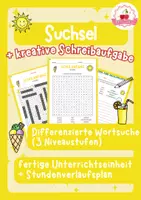 Vorschau - Stundenentwürfe - Suchsel Schulanfang - Wortsuche + Schreibaufgabe (differenziert) - Deckblatt