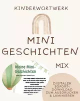 Vorschau - Fördermaterial/Inklusion - Mini Geschichten 10 Stück zur Sprachförderung und Ruhephase - Deckblatt