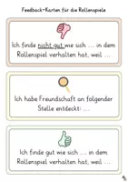 Vorschau - Arbeitsblätter - Freundschaft: Rollenspiel, Tipp-Station + Feedbackkarten - Seite 3