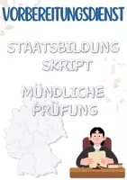 Vorschau - Lehrwerke/Schulbücher - Skript Mündliche Prüfung - Staatsbildung - Deckblatt