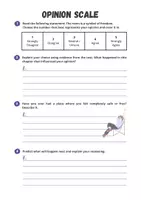 Vorschau - Arbeitsblätter - Opinion Scale - Teaching Material for 1984 - Part 2 Chapter 4 - Novel by George Orwell - Seite 1