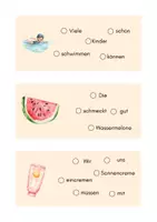Vorschau - Arbeitsblätter - Schüttelsätze Sommer - Seite 1