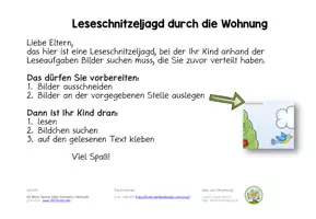 Vorschau - Arbeitsblätter - Materialpaket Schnitzeljagd zu Hause - Seite 3