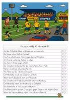 Vorschau - Arbeitsblätter - Lesen/Entscheidungsfragen (differenziert) "Auf dem Fußballplatz" - Seite 2