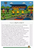 Vorschau - Arbeitsblätter - Lesen/Entscheidungsfragen (differenziert) "Auf dem Fußballplatz" - Seite 3