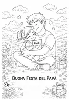 anteprima - Materiale per pittura e bricolage - Festa del Papà – Ddisegni da Colorare! - Pagina 1