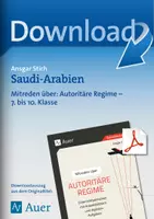 Vorschau - Stundenentwürfe - Saudi-Arabien – Mitreden über: Autoritäre Regime - Deckblatt
