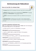 Vorschau - Arbeitsblätter - Zeichensetzung bei Nebensätzen + Lösung - Seite 1