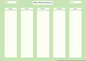 Vorschau - Stundenentwürfe - Visualisierter Wochenplan - Transparenz & Sicherheit im Schulalltag - Seite 1