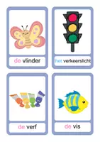 Voorbeeld - Spelend leren met de letter V - woordkaarten - Voorblad