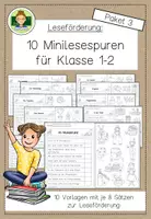 Vorschau - Arbeitsblätter - Minilesespuren: Sinnentnehmendes Lesen Klasse 1-2 (Lesen Grundschule) - Seite 1