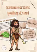 Vorschau - Spiele - Speeddating: Altsteinzeit (Geschichte, Klasse 5/6) - Deckblatt