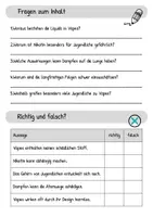 Vorschau - Arbeitsblätter - Sachtext: Vapes (E-Zigaretten) - 8./9. Klasse - Seite 2