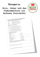 Vorschau - Arbeitsblätter - Übung zu "Rico, Oskar und das Vomhimmelhoch von Andreas Steinhöfel" - Deckblatt