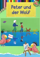 Vorschau - Mal- und Bastelvorlagen - Kunst Grundschule, Peter und der Wolf, Märchen, Musik - Deckblatt