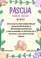 Vista previa - Juegos / Gamificación - Pack de juegos de Pascua @maestrilloalvarillo - página 1