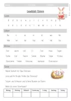 Vorschau - Arbeitsblätter - Lesen Ostern 1. Klasse (Leseblatt, Lernstandserhebung) - Seite 2