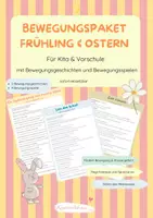 Vorschau - Spiele - Bewegung im Frühling – Bewegungsgeschichten & Bewegungsspiele (Kita & Vorschule) - Deckblatt