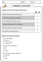 Vorschau - Arbeitsblätter - Hormonelle Verhütung Biologie Arbeitsblätter mit Fragen + Lösungen Lesetext - Seite 2