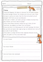Vorschau - Arbeitsblätter - Sachtext Fuchs - Seite 3