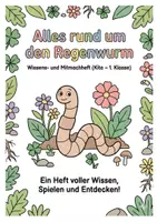 Vorschau - Arbeitsblätter - Alles rund um den Regenwurm – Wissens- und Mitmachheft (Kita–1. Klasse) - Deckblatt