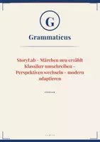 Vorschau - Unterrichtsreihen - StoryLab - Lesekompetenz A2 – Märchen neu erzählt | Perspektivwechsel, moderne Adaption & Genrewechsel - 6./7./8. Klasse / Schulstufe - Deckblatt